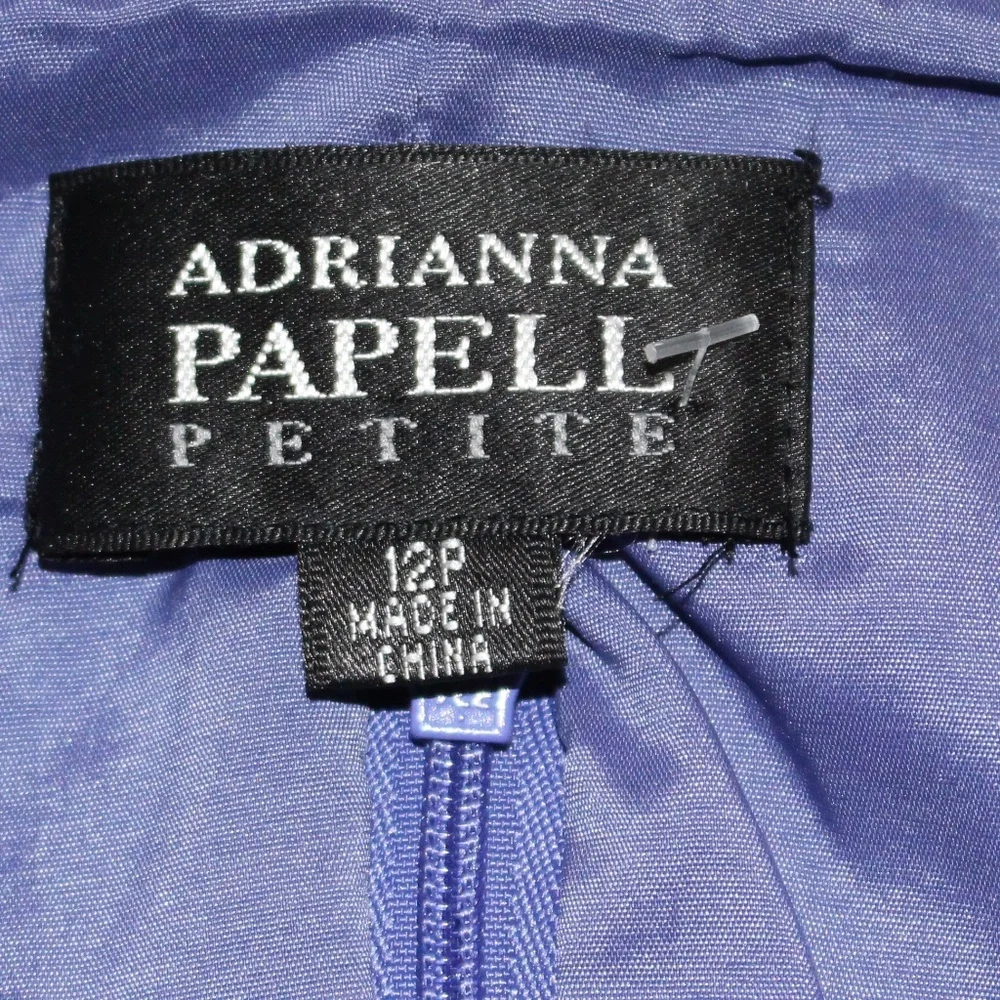 Adrianna Papell, Lavender Formal Cocktail dress with floral detailing..... - Picture 14 of 15